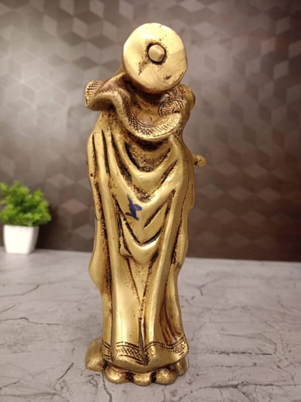 Buy Brass Mother Mary Holding Baby Jesus Statue 7″ Antique Showroom Trichy - Image 3