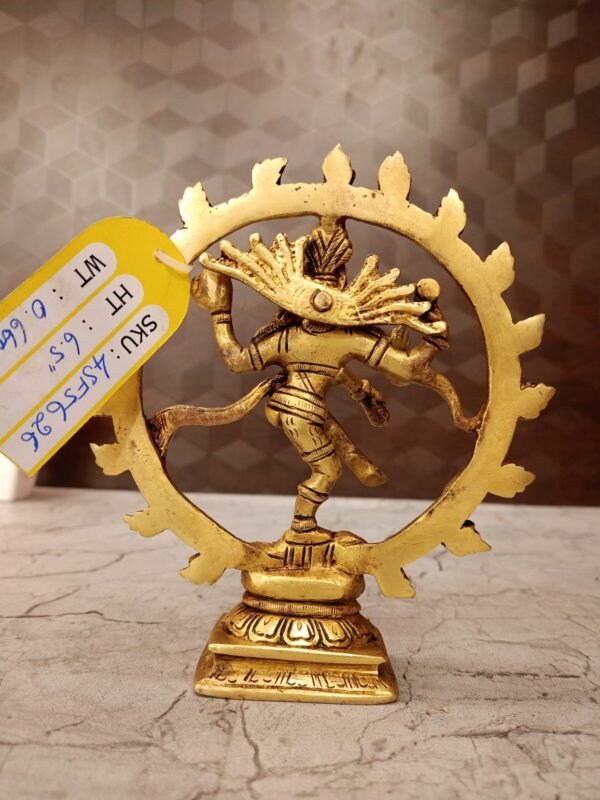 Buy Brass Natarajar Statue 6.5″ Antique Showroom Trichy - Image 4