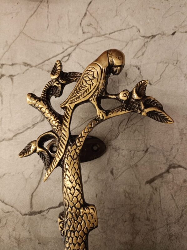 Buy Brass Parrot Door Handle Pair / Lacker Coting 8″ Antique Showroom Trichy - Image 5