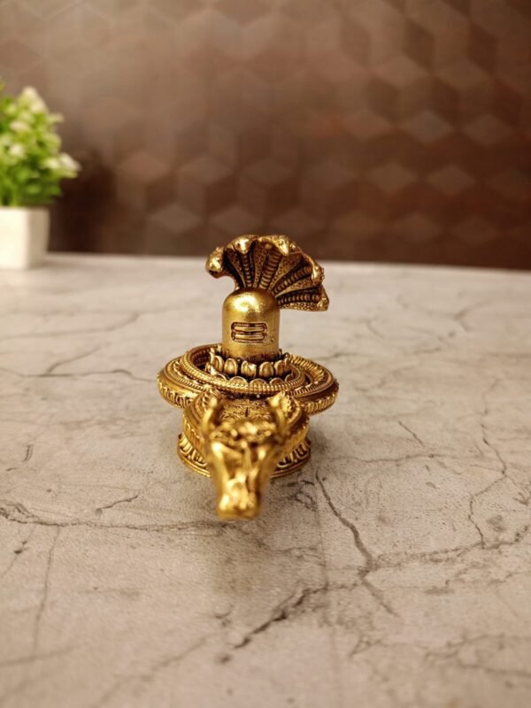 Buy Brass Shiva Lingam With Snake 2.5″ Antique Showroom Trichy - Image 5
