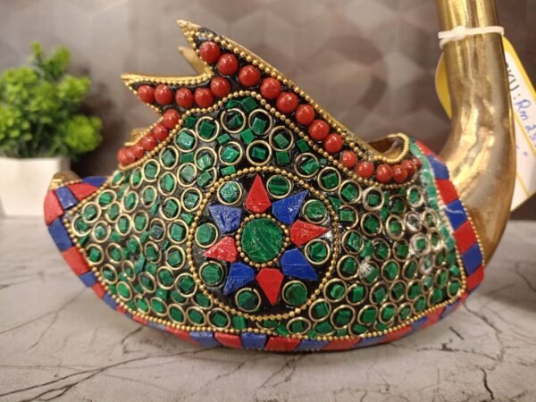 Buy Brass Stone Swan Pair Statue 12.5″ Antique Showroom Trichy - Image 7