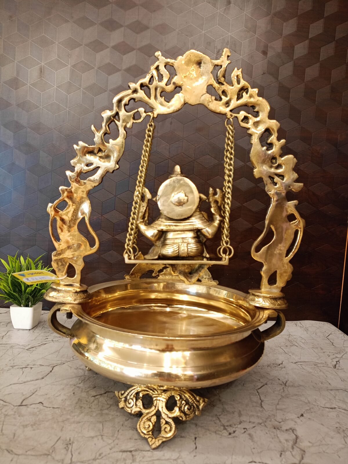 Buy Brass Swing Ganesha Uruli- 21″ Antique Showroom Trichy - Image 7