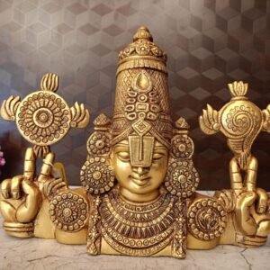 Buy Brass Thirupati Balaji/ Venkateswara Perumal Face wall hanging- 12″ Antique Showroom Trichy