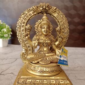 Buy Goddess Lakshmi Brass Idol 7″ Antique Showroom Trichy