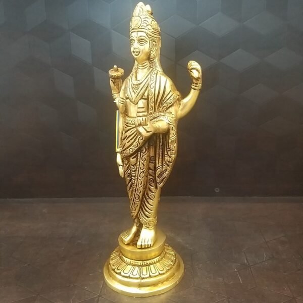 Brass Lord Dhanvantri Big Statue- 12″ Antique Showroom Trichy - Image 3