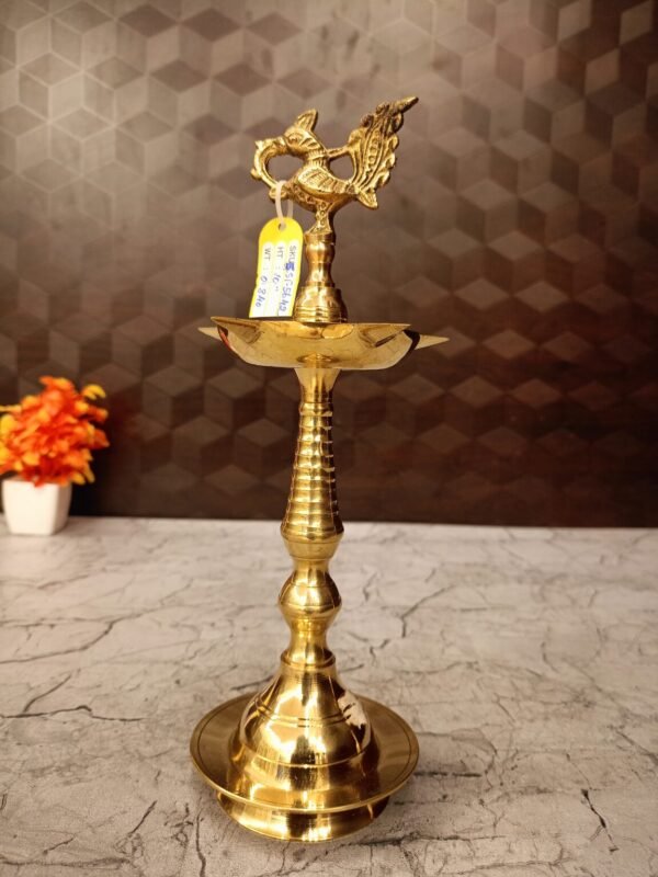 Buy Brass Annam Five Face Kuthu Vilakku10″ Antique Showroom Trichy - Image 3