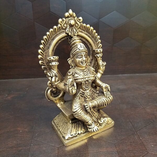 Buy Brass Antique Lakshmi With Arch Idol- 6″ Antique Showroom Trichy - Image 2