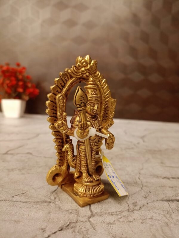 Buy Brass Arch Murugan Statue 4″ Handicrafts & Antique Finish Showroom Trichy - Image 5