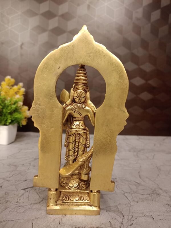 Buy Brass Arch Murugan Well Designed For Pooja & Office, Handicraft Golden Antique Finish 7.5″ Showroom Trichy - Image 2