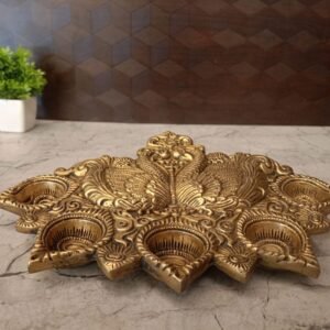 Buy Brass Designer Diya- 10.5″ Antique Showroom Trichy