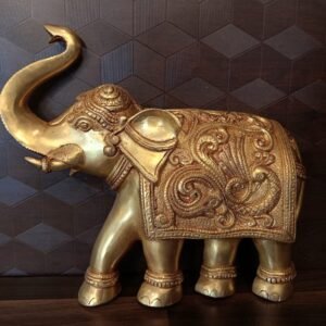Buy Brass Elephant Wall Mount 9″ Antique Showroom Trichy