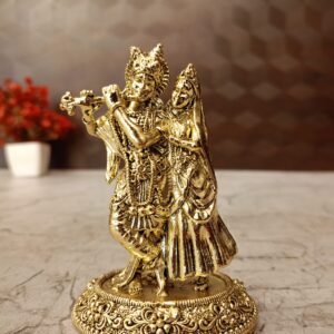 Buy Brass Fine art Radha Krishna Idol 4″ Antique Showroom Trichy