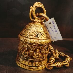 Buy Brass Ganesha Well Designed Bell | Lord Ganesha Design Pure Brass Bell 27” Antique Showroom Trichy