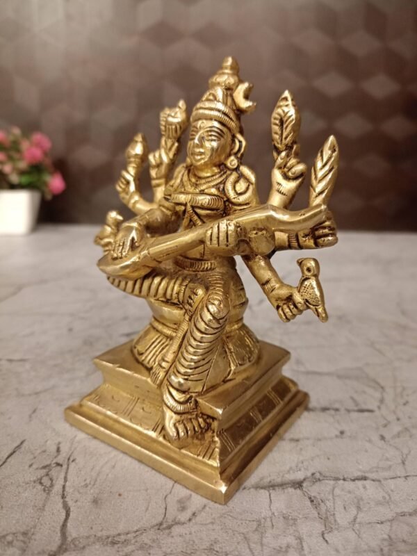 Buy Brass Goddess Rajamatangi Idol 5” Antique Showroom Trichy - Image 2