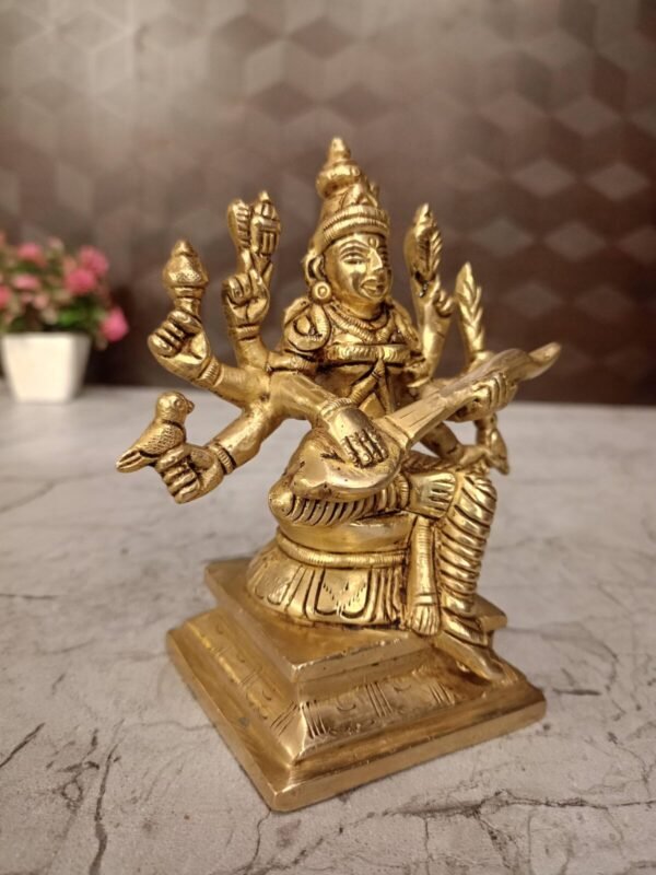 Buy Brass Goddess Rajamatangi Idol 5” Antique Showroom Trichy - Image 4
