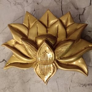 Buy Brass Handicraft Lotus Wall Mount 5″ Antique Showroom Trichy