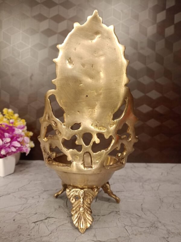 Buy Brass Lakshmi Diya-11″ Antique Showroom Trichy - Image 3