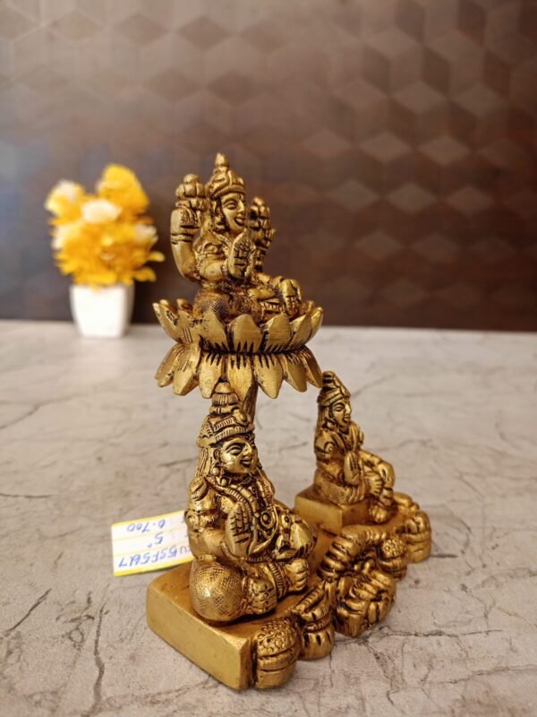 Buy Brass Lakshmi Kuberar- 6″ Antique Showroom Trichy - Image 3