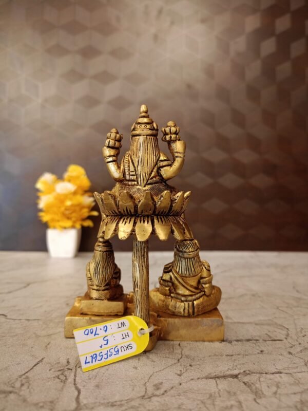 Buy Brass Lakshmi Kuberar- 6″ Antique Showroom Trichy - Image 4