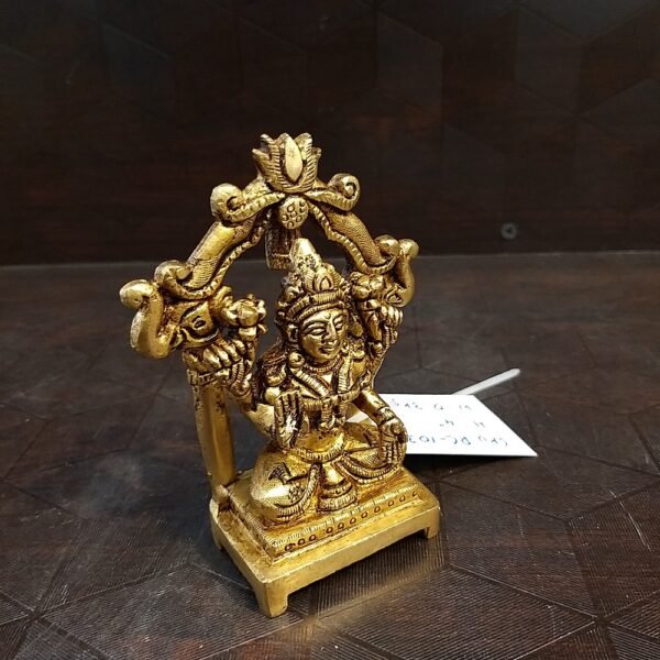 Buy Brass Lakshmi with arch idol- 4″ Antique Showroom Trichy - Image 3