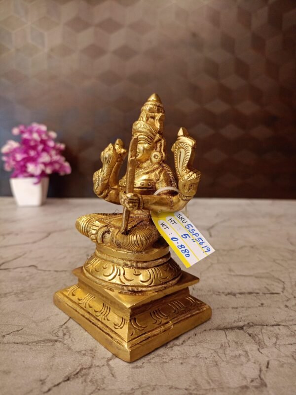 Buy Brass Lalithambiga Statue 5″ Antique Showroom Trichy - Image 2