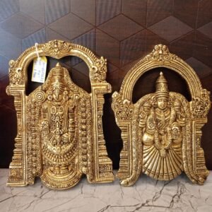 Buy Brass Lord Balaji and Padmavathithayar Wall Mount 8″ Antique Showroom Trichy