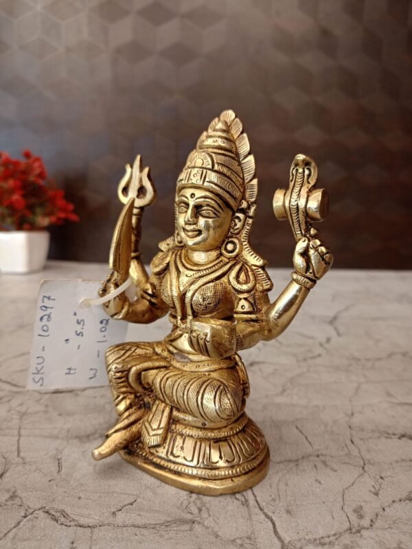 Buy Brass Mariamman Idol- 5.5″ Antique Showroom Trichy - Image 2