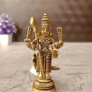 Buy Brass Murugan Idol For Pooja 3″ Antique Showroom Trichy