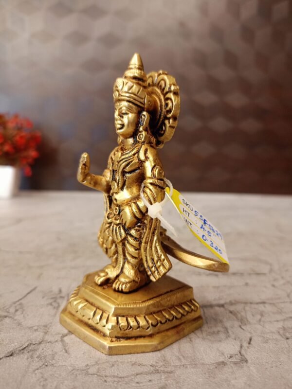 Buy Brass Murugan Statue 4.5″ Antique Showroom Trichy - Image 3
