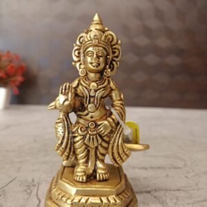 Buy Brass Murugan Statue 4.5″ Antique Showroom Trichy