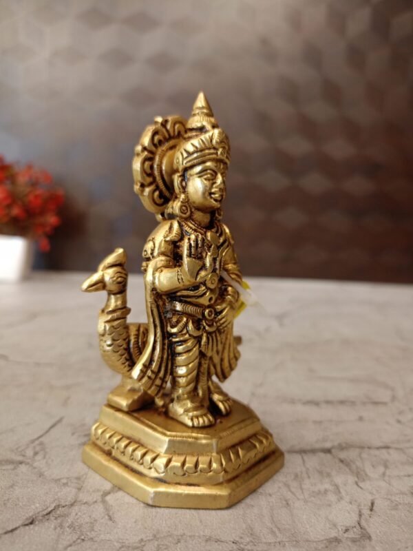 Buy Brass Murugan Statue 4.5″ Antique Showroom Trichy - Image 5