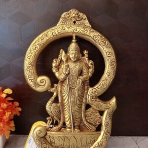 Buy Brass Om Murugan Wall Mount handcrafted 13.5″ Antique Showroom Trichy