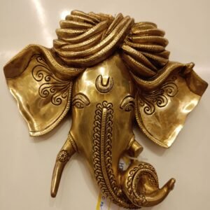 Buy Brass Pagadi Ganesha Wall Mount 9″ Antique Showroom Trichy