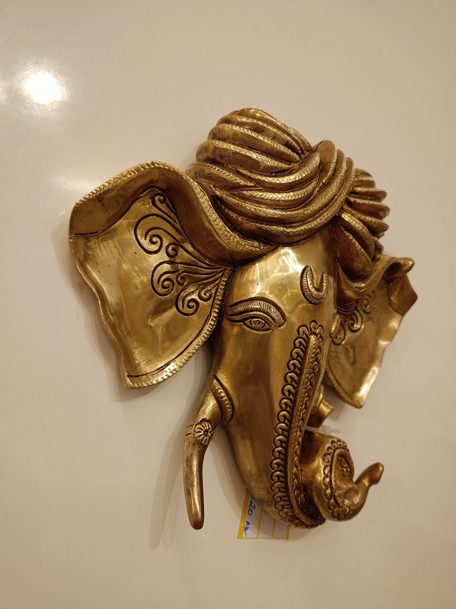 Buy Brass Pagadi Ganesha Wall Mount 9″ Antique Showroom Trichy - Image 4