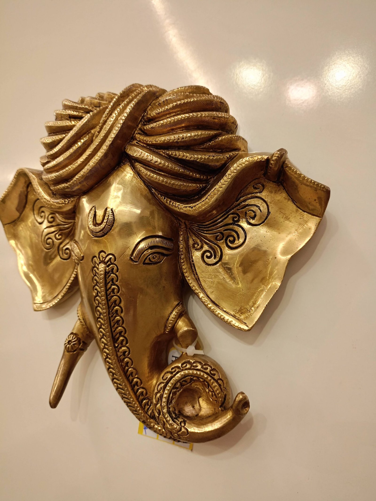 Buy Brass Pagadi Ganesha Wall Mount 9″ Antique Showroom Trichy - Image 5