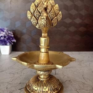 Buy Brass Peacock With 7 face Diya Antique Showroom Trichy