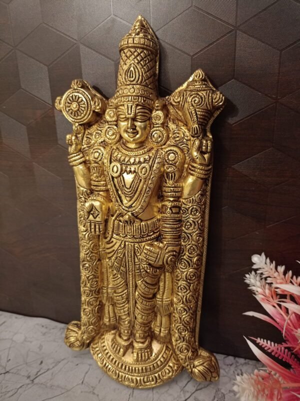 Buy Brass Perumal Wall Mount 13″ Antique Showroom Trichy - Image 2