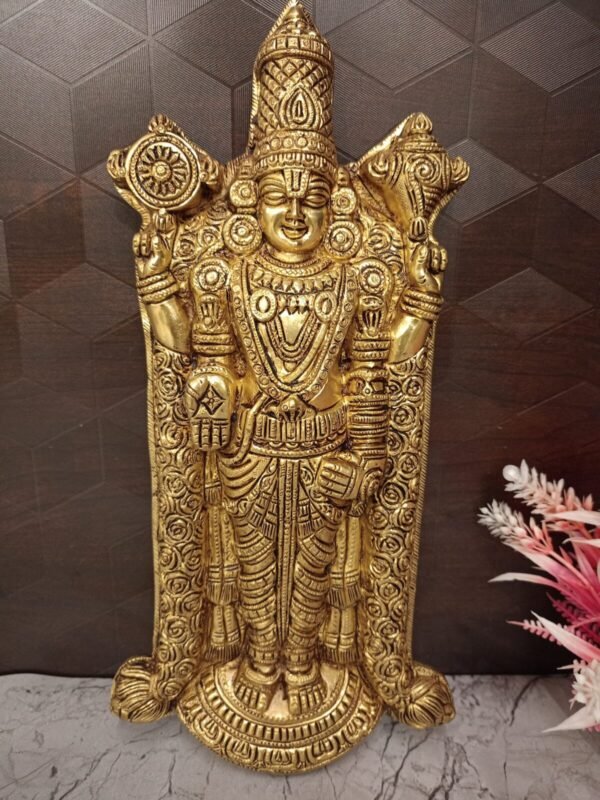 Buy Brass Perumal Wall Mount 13″ Antique Showroom Trichy - Image 3