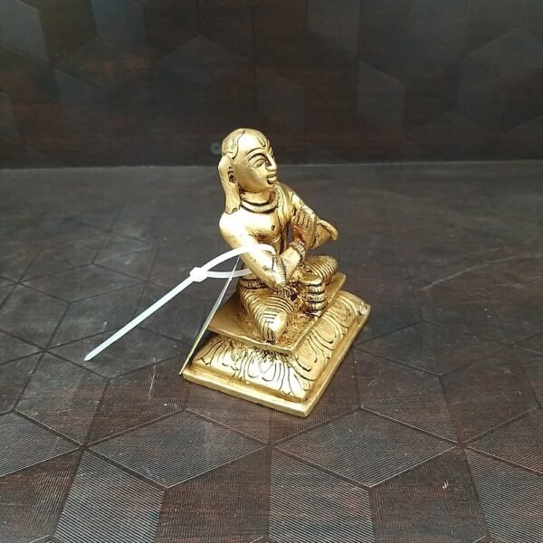 Buy Brass Ramanujar Statue 3.8″ Antique Showroom Trichy - Image 2