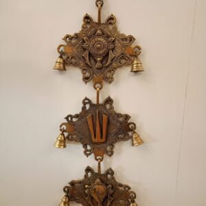 Buy Brass Sangu, Chakra, Namam Plat Wall Mount Pooja 24″ Antique Showroom Trichy