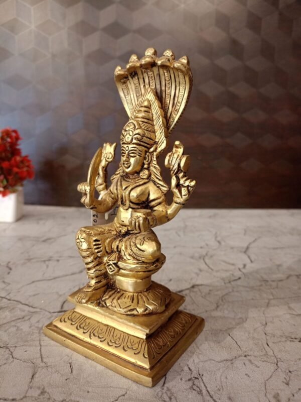 Buy Goddess Karumariamman Big Brass Idol- 7″ Antique Showroom Trichy - Image 2