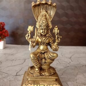 Buy Goddess Karumariamman Big Brass Idol- 7″ Antique Showroom Trichy
