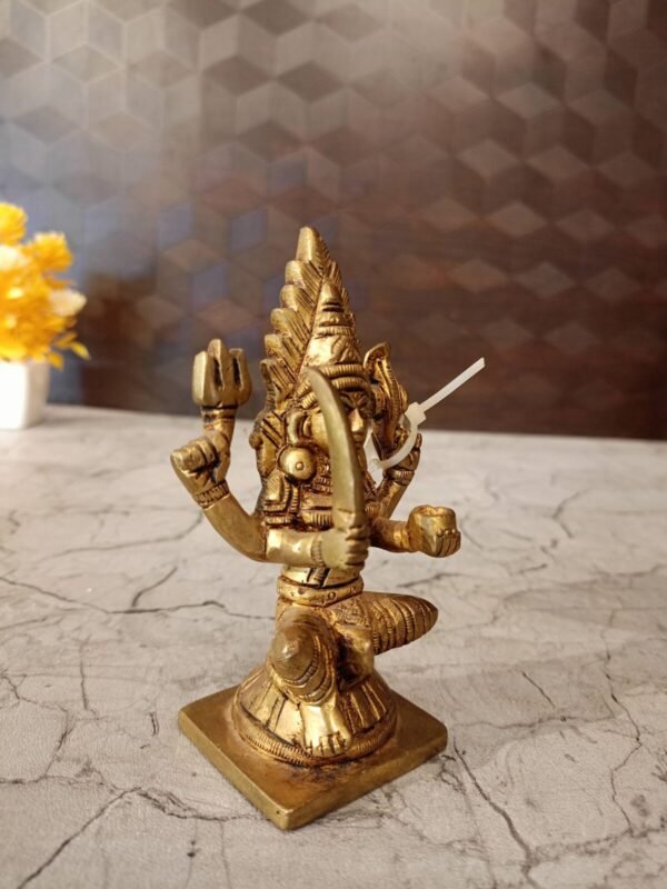 Buy Goddess Mariamman Brass Idol – 5″ Antique Showroom Trichy - Image 5