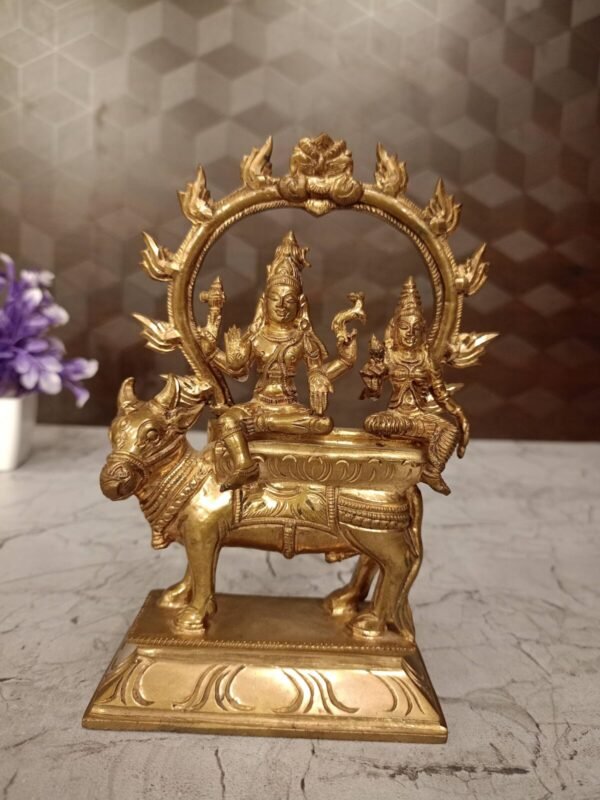 Buy Panchaloha Shivan Parvati Idol- 6.5″ Antique Showroom Trichy