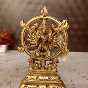 Buy Brass Chakrathalwar Idol 7″ Antique Showroom Trichy