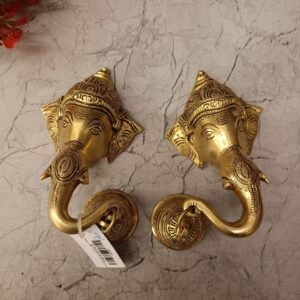 Buy Brass Ganesha With Bell Idol Left Right Combo 7” Antique Showroom Trichy