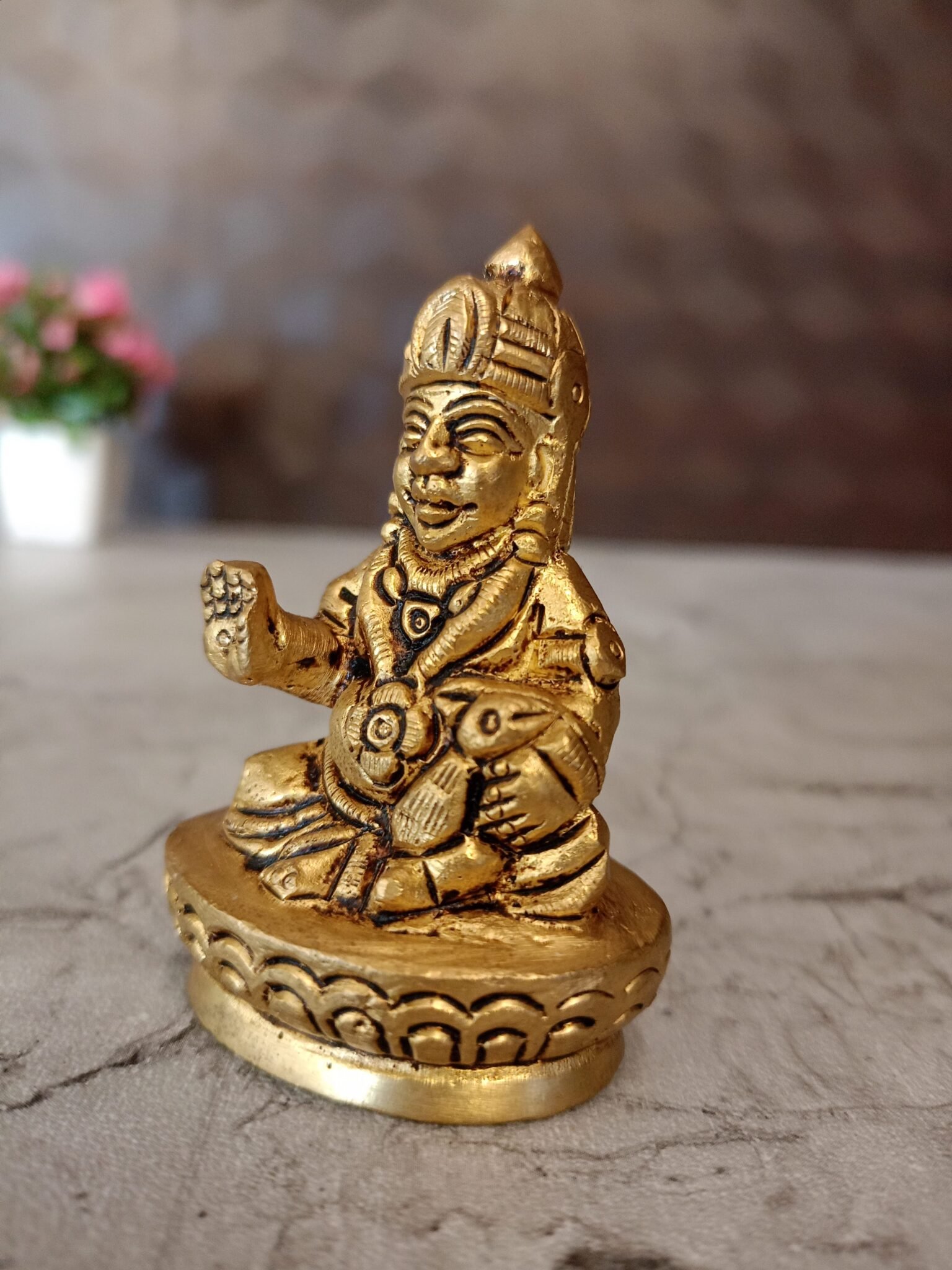Buy Brass Kuberar Statue 2.5″ Antique Showroom Trichy - Image 2