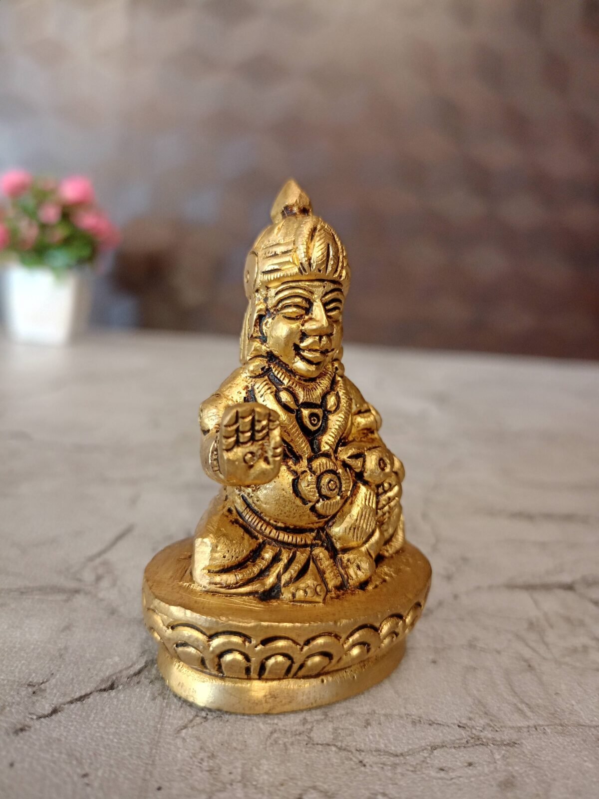 Buy Brass Kuberar Statue 2.5″ Antique Showroom Trichy - Image 3