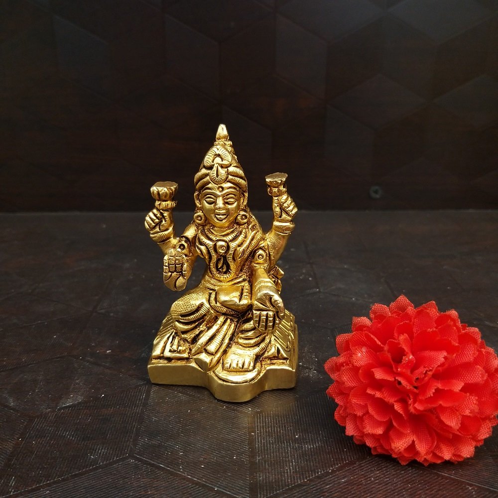Buy Brass Lakshmi Devi Statue- 3″ Antique Showroom Trichy