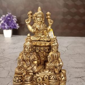 Buy Brass Lakshmi Kubera Statue with coins-6″ Antique Showroom Trichy